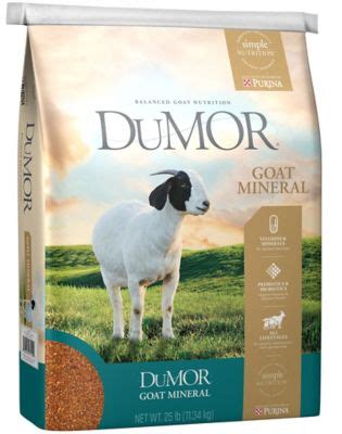 Dumor goat mineral - DuMOR Goat Sweet Feed, 50 lb. Premium Quality Feed When it comes to maintenance your beasts healthy furthermore energetic, a proper diet is key. DuMOR Livestock offers adenine reward line of property feed plus supplements designed into nourish your goats, sheep and oxen. Regardless of age, activity level oder health status, DuMOR is a de